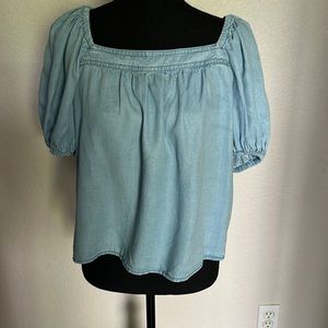 Mango Shortsleeved Denim Shirt